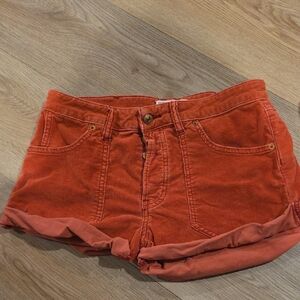 We The Free Women's Red Jean Shorts